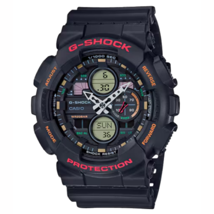 Casio G-Shock GA-140-1A4 Black Resin Band Men Watch